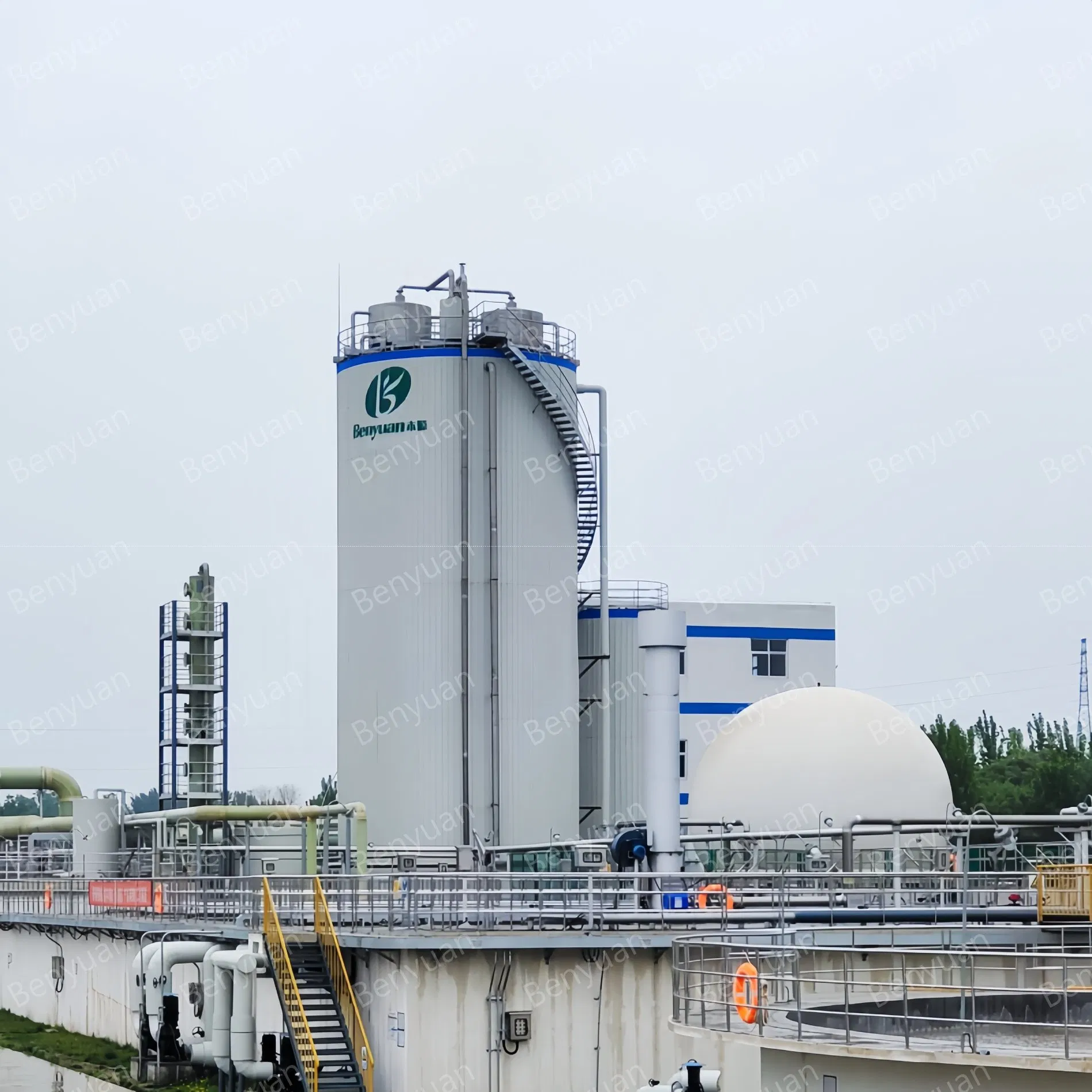 304 Edelstahl-Anaerobreaktor zur Behandlung von Sojaproteinisolat-Abwasser
