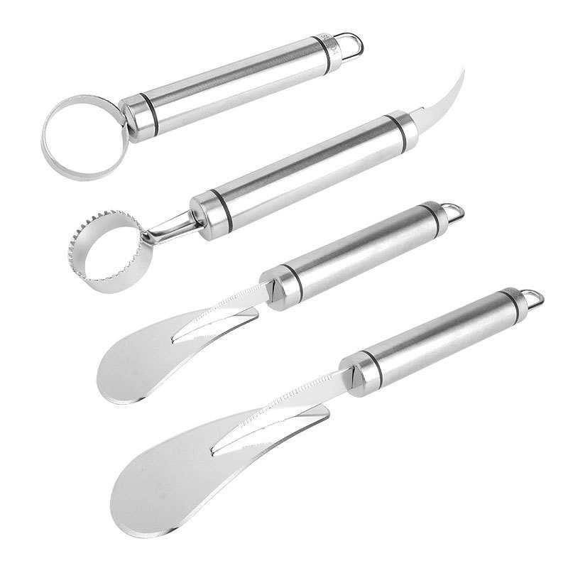 Pelatore per arance in acciaio inossidabile per uso domestico Pelatore per frutta gialla e pesche Apri frutta per melograno