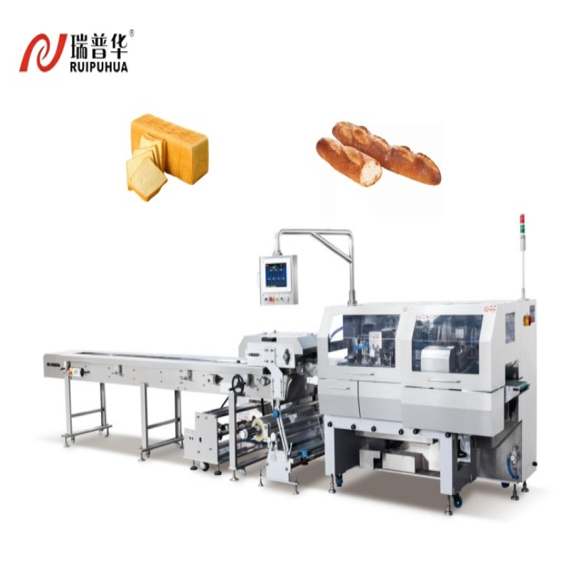 Automatic Horizontal Pillow Packaging Machine for Bakery Toast, Sliced Loaf Bread, Pita, Croissant