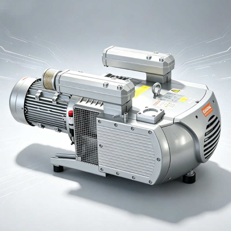Eurovac Kve250 Dry Rotary Vane Vacuum Pump for Industrial Printing Presses, CNC Oil-Free Air Pumps