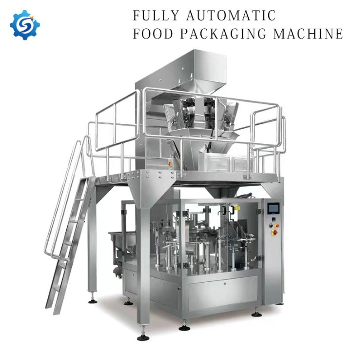 Fully Automatic Pre Made Bag Packaging Machine for Granule Snacks, Hardware, Five Grain, Supports Vacuum Nitrogen Filling