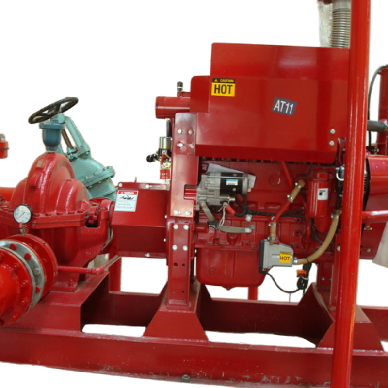 Horizontal Split-Casing Water Pump with Diesel Engine