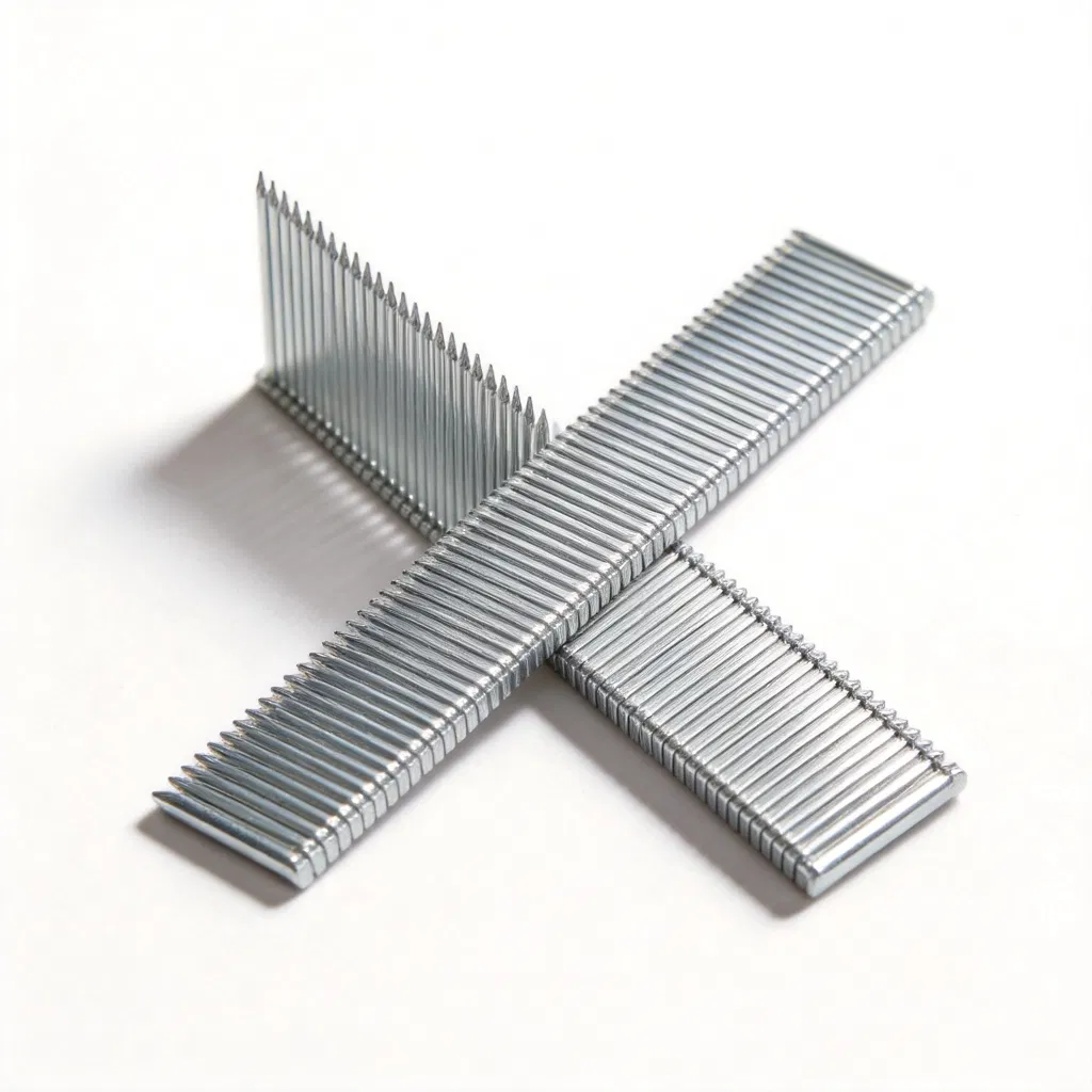 ST Series Hardened Steel Row Nails Electro Galvanized Concrete Nails for Nail Gun