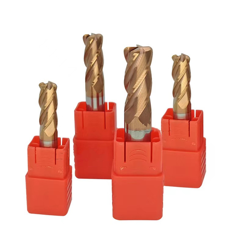 Wyk Tungsten Carbide 4 Flutes Square Milling Carbide Bullnose End Mill for Steel/Stainless Steel Carbide Corner Radius End Milling Cutter