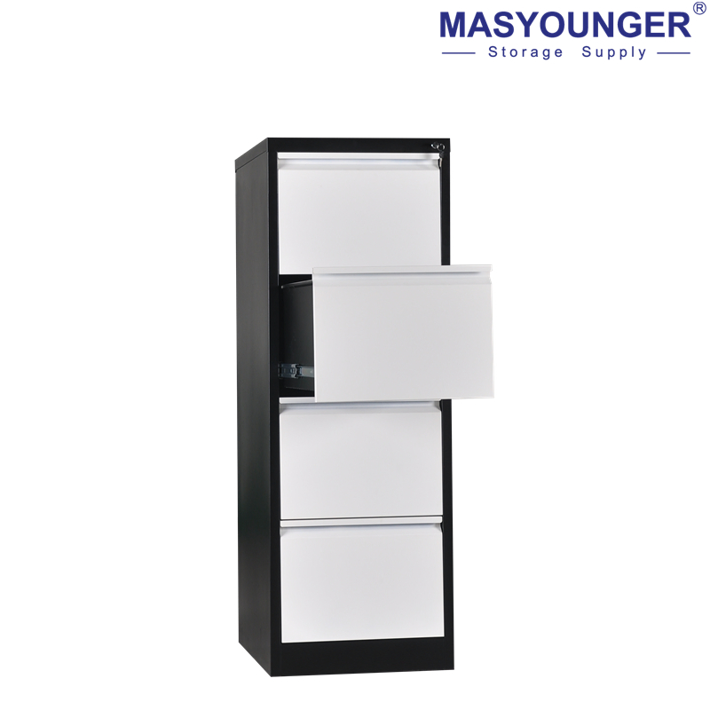 Steel Metal Office Furniture 4 Drawer Storage Vertical Filing Cabinet