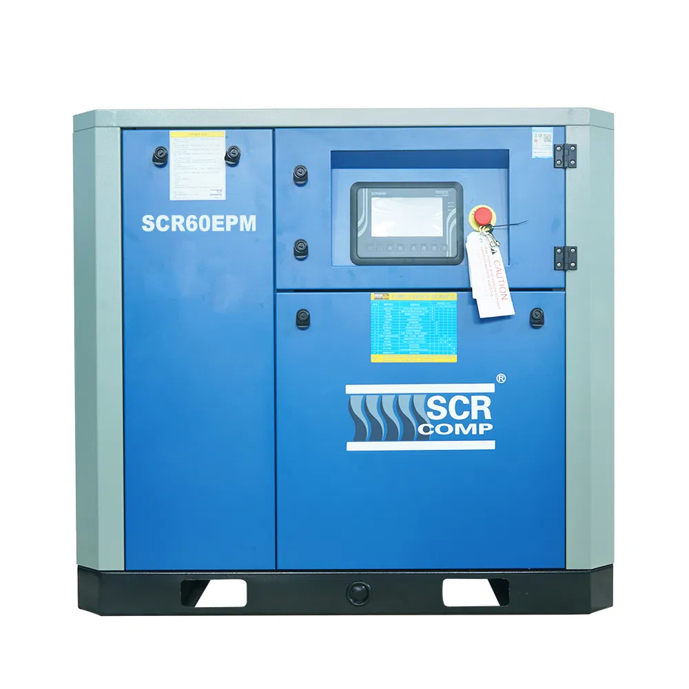 60HP Screw Air Compressor (SCR60EPM) with Energy Saving Oil Cooled PM Motor High Efficiency Ariend