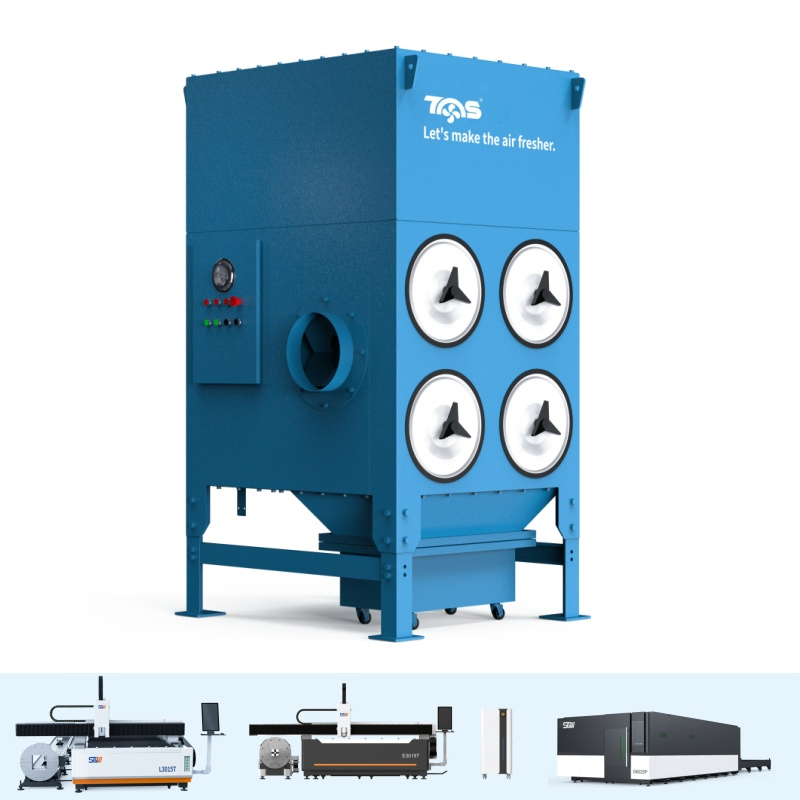 TMSC-4B Cartridge Dust Collector Smart Control Laser Dust Collector