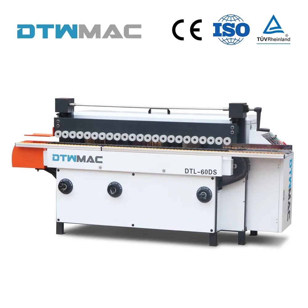 Levigatrice per bordi di armadi DTWMAC DTL-60DS con tre rulli a tamburo