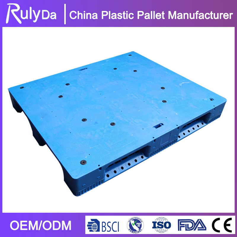 منصات بلاستيكية HDPE بثلاثة قوائم لتخزين أرفف المستودعات