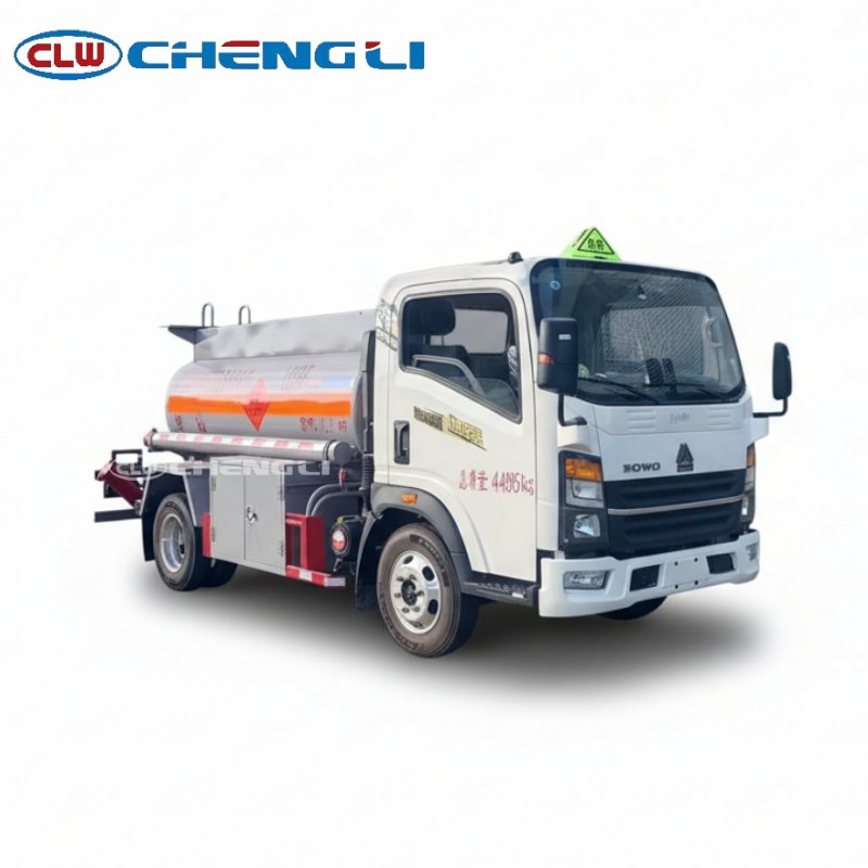 Mobile Light Duty 4X2 Diesel Fuel Tank Truck 10000 Liters Carbon Steel with Integrated Metering Dispenser