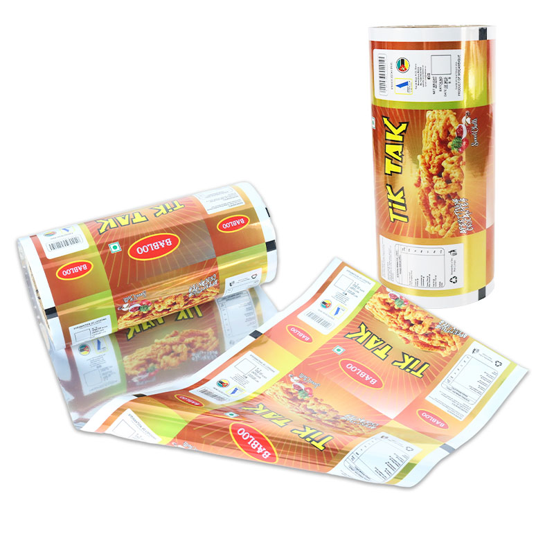 Film in rotolo per imballaggio alimentare di patatine fritte, stampato su misura, flessibile, per sacchetti, grado alimentare