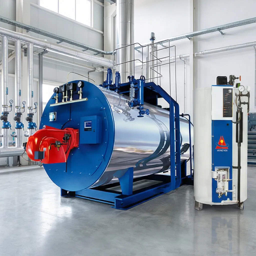 Automatic Industrial Fire Tube Gas Boiler 1-10 Ton for Food Textiles Chemicals Industries Steam Heating Boiler and Part