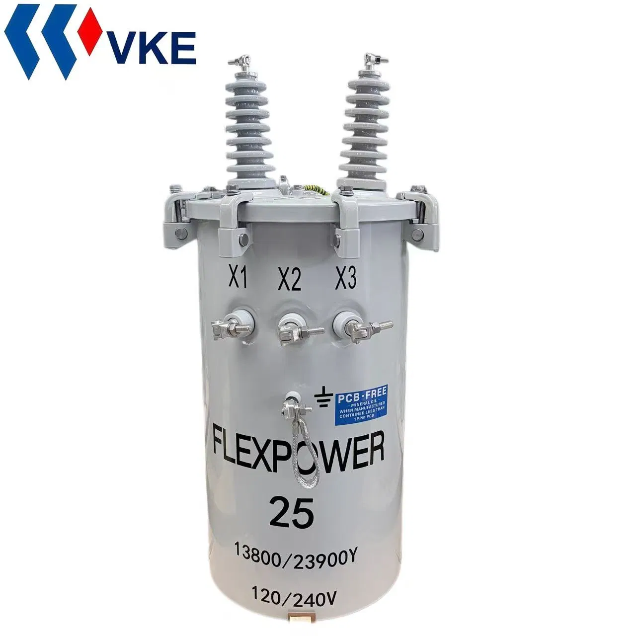 CE Standard Single Phase Oil-Immersed Pole-Mounted Transformer 13.2kv Input 50/60Hz for Global Distribution
