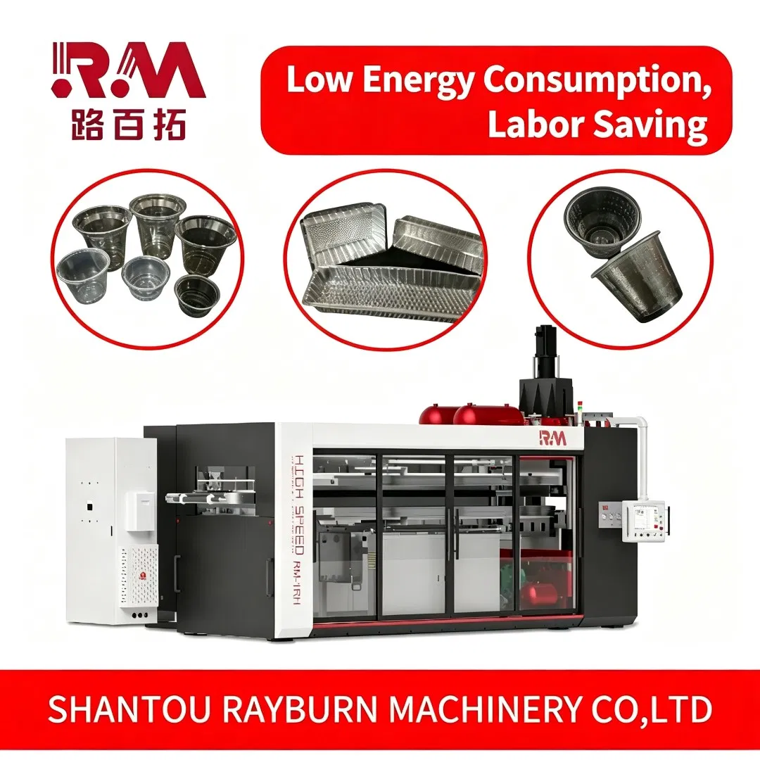 Fully Automatic Servo Thermoforming Machine with in-Mold Cutting for Plastic Cups & Food Containers