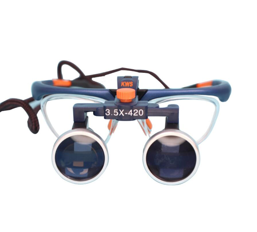 Dental Magnifier Medical Operation Surgery Plastic Surgery Medical Clinic 3W/5W 2.5X 3.5X 6X Loupe Surgical Headlight with Myopia Presbyopia Lens Optional