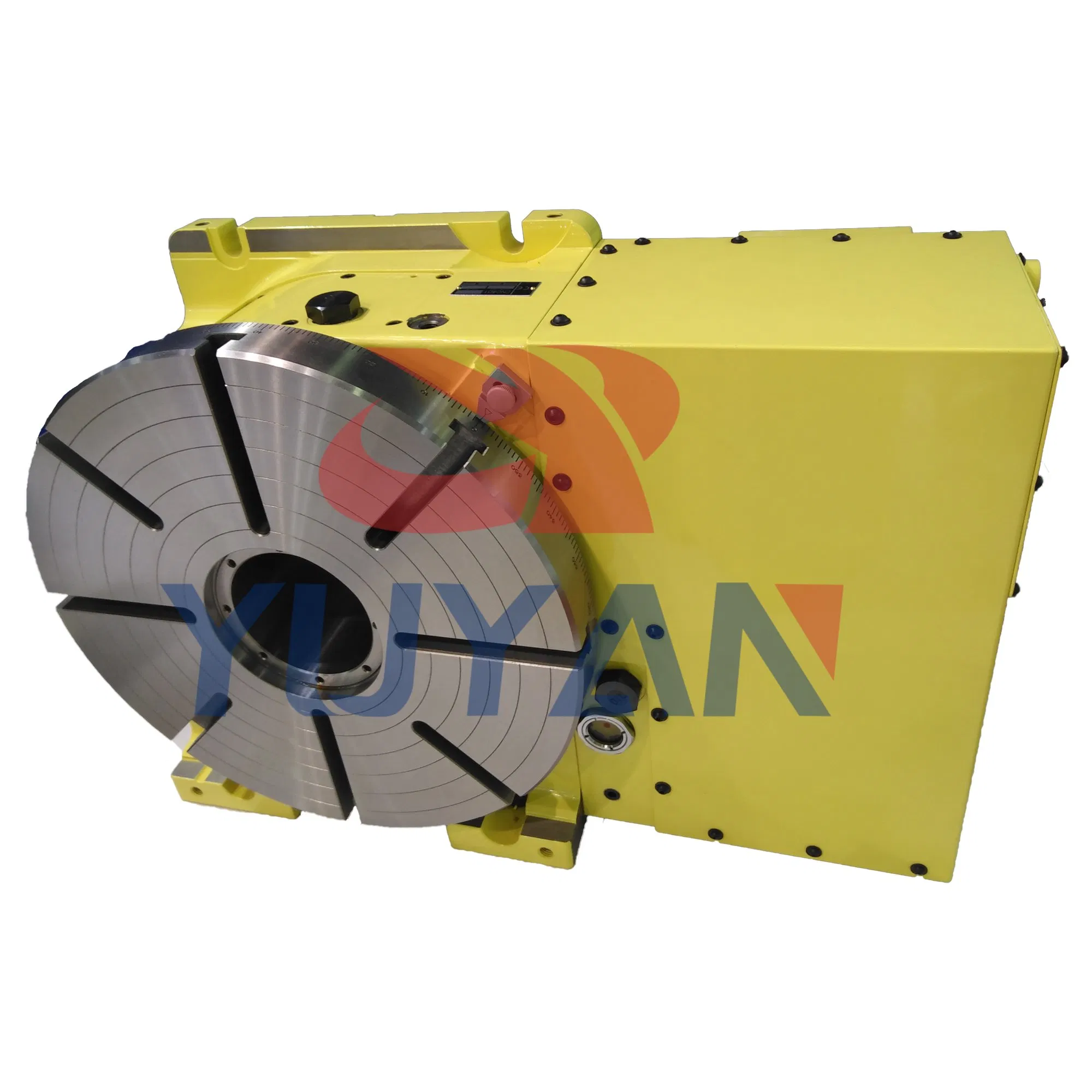 4° Asse Tavola Rotante CNC con Sistema a Vite Senza Fine in Carburo, Diametro 320mm