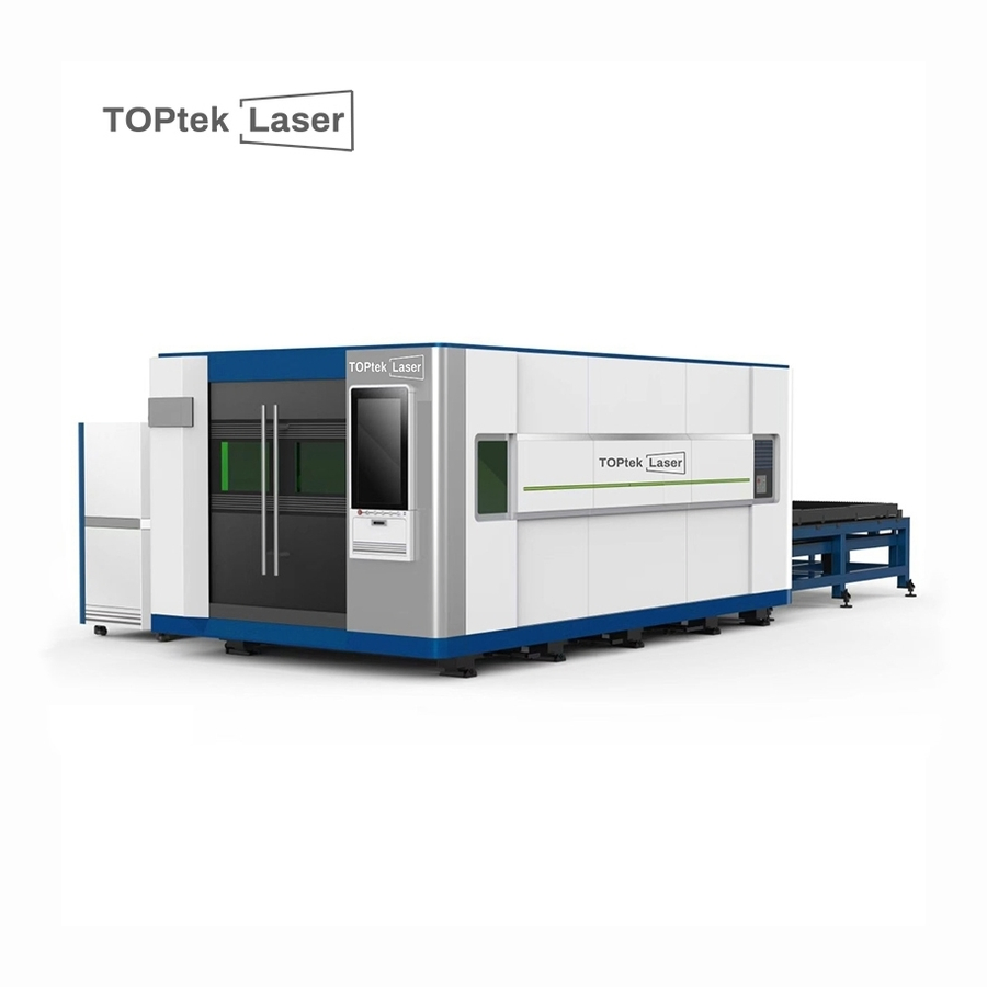 6000W TK-3015D Enclosed CNC Fiber Laser Cutting Machine for CS, SS, Al Metal Cutting