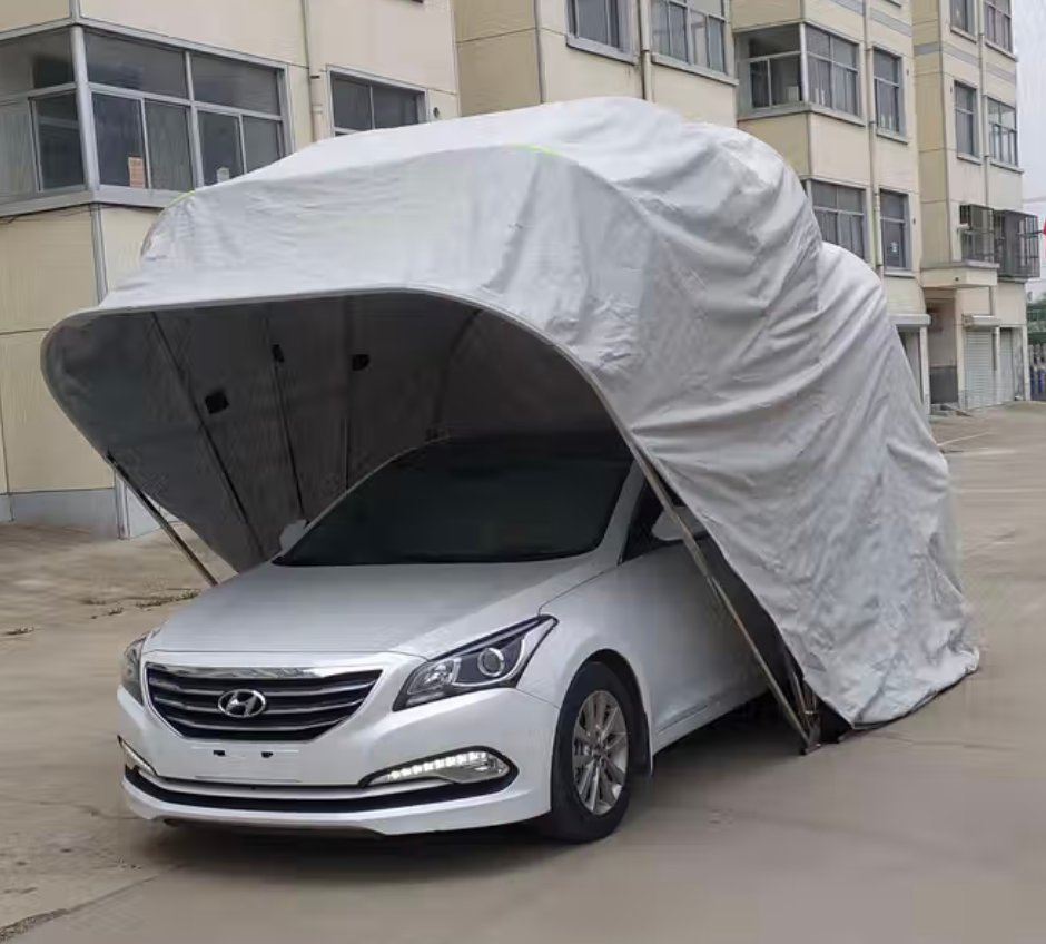 Custom Logo Waterproof Thick Garage Tarpaulin with Front and Rear Ventilation Holes for Moisture Resistance