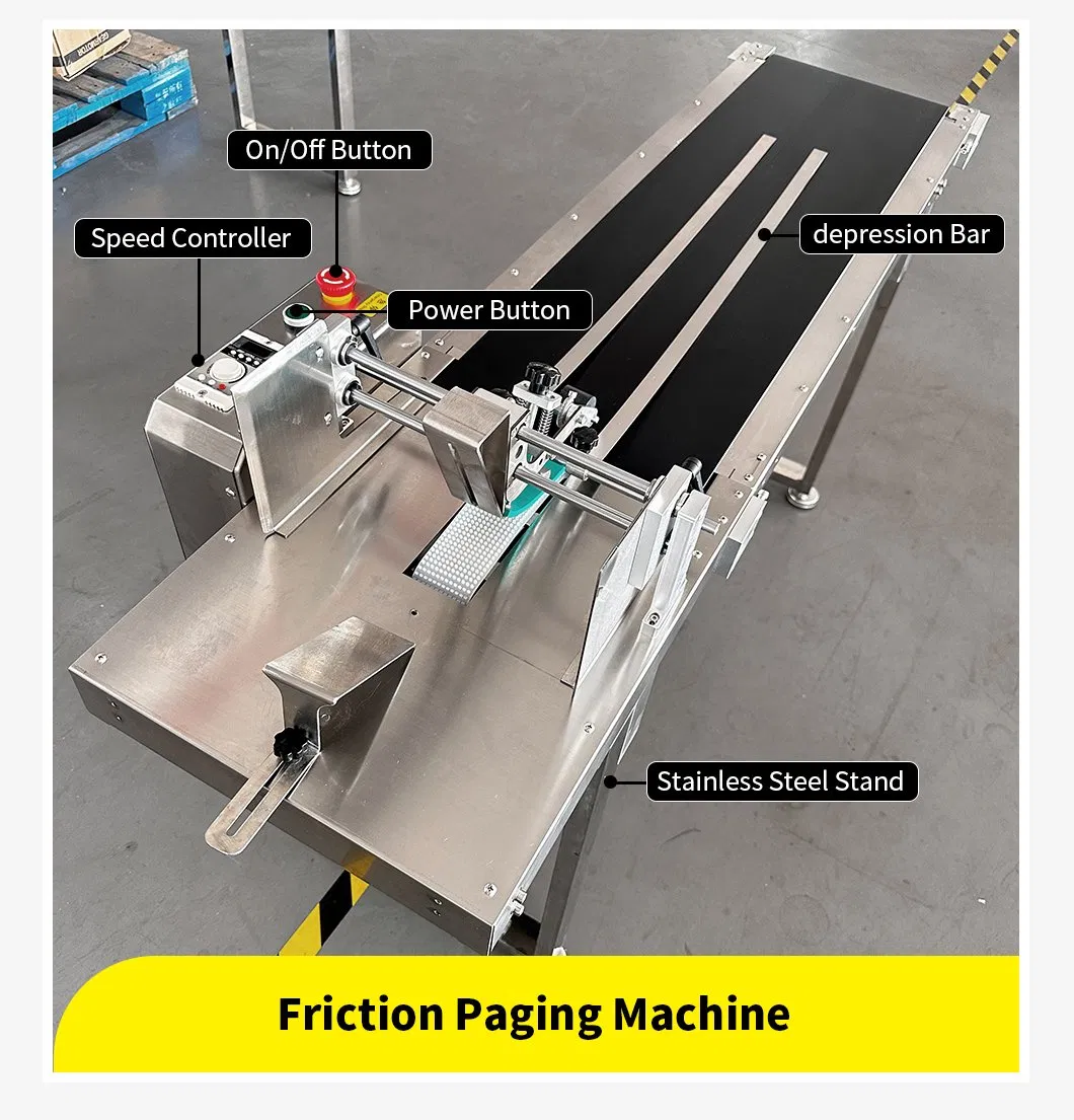 Automatic Friction Feeder Conveyor Machine for Plastic Bag & Food Packaging Paper