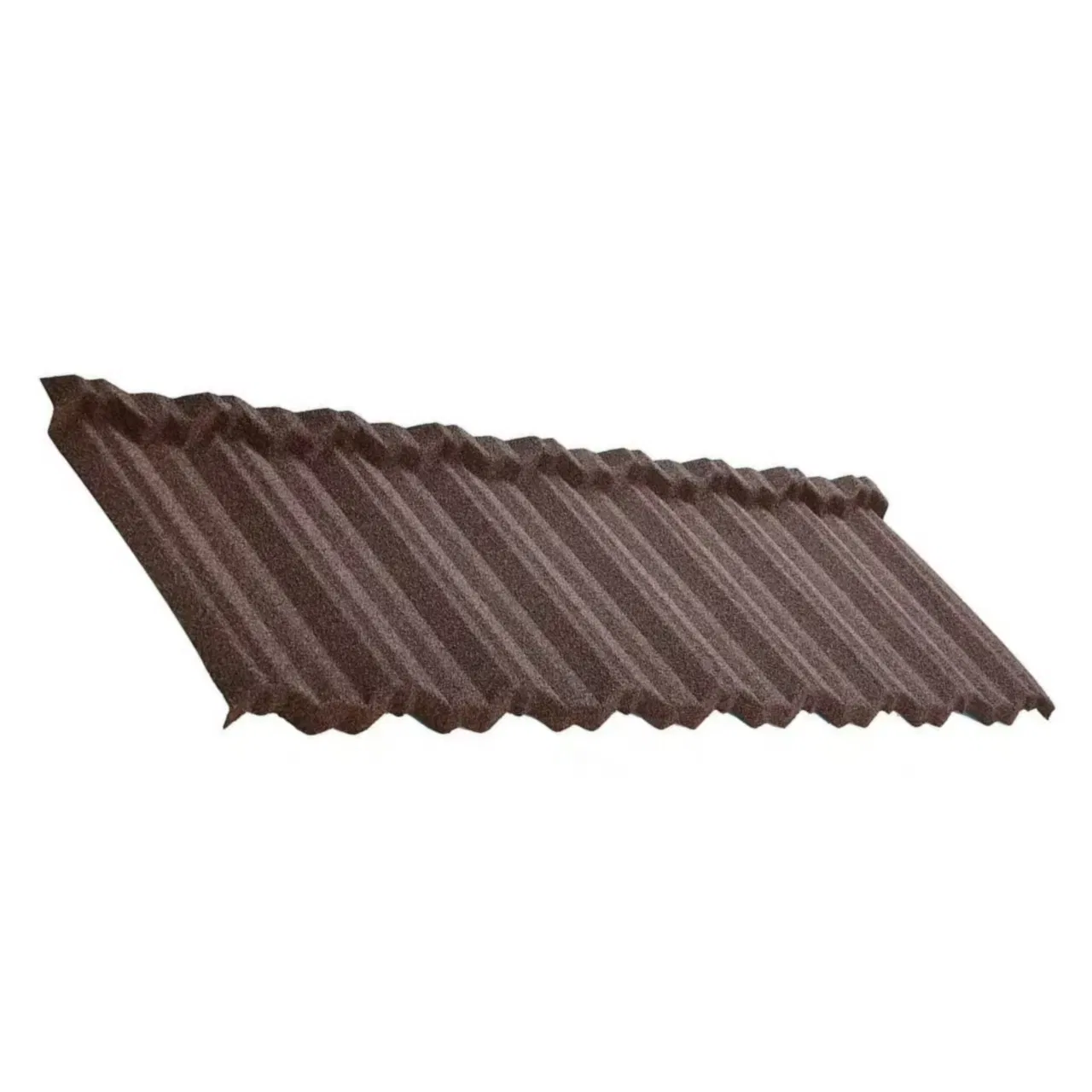 Lightweight Waterproof Stone Coated Metal Roof Tile for Ghana Residential Building