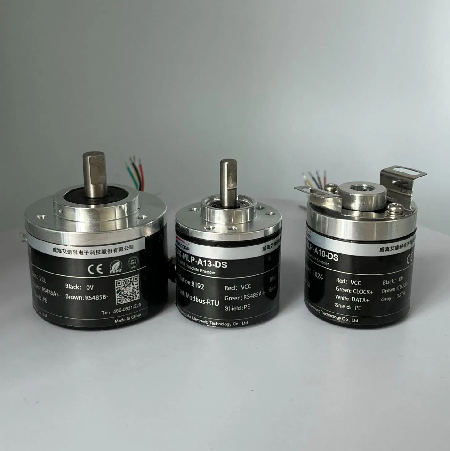 Adk Solid Shaft Incremental Rotary Encoder Sensor for Robot, Dyeing, Textile, Cutting, Automatic Machinery