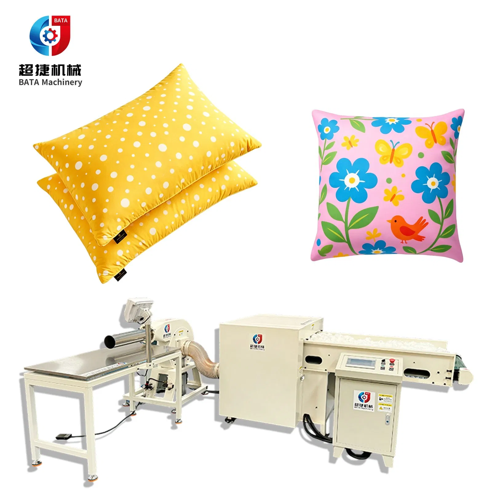 Sofa Cushion Pillow Filling Production Line Cotton Carding Opener Fiber Stuffing Pillow Machine