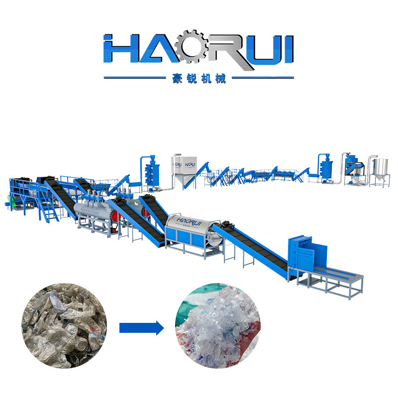Pet Bottle Flakes Recycling Hot Washing Machine