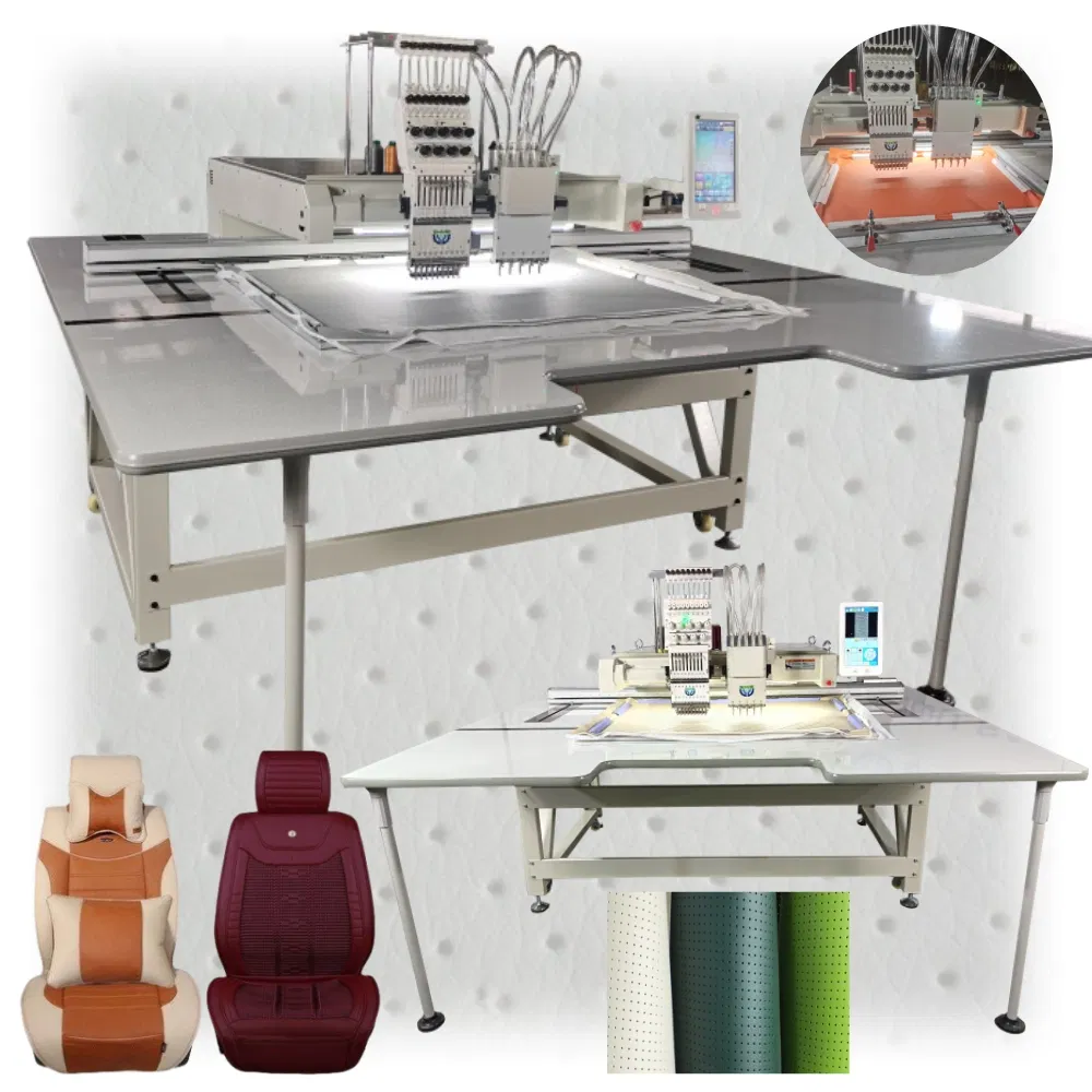 Automatic Leather Hole Sewing Punching Embroidery Machine for PU
