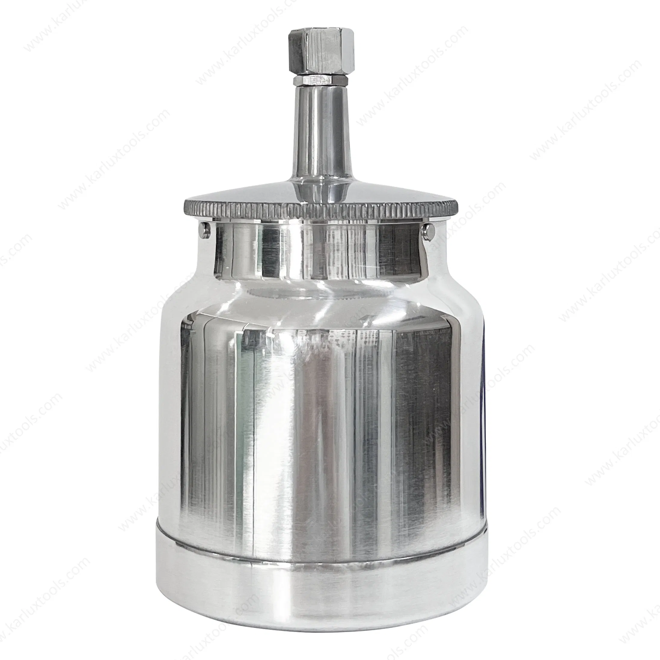G3/8 Thread 750ml Aluminium Spray Gun Paint Cup Pneumatic Tool Replacement Fluid Pot Siphon Feed Paint Tank for Air Spray Gun
