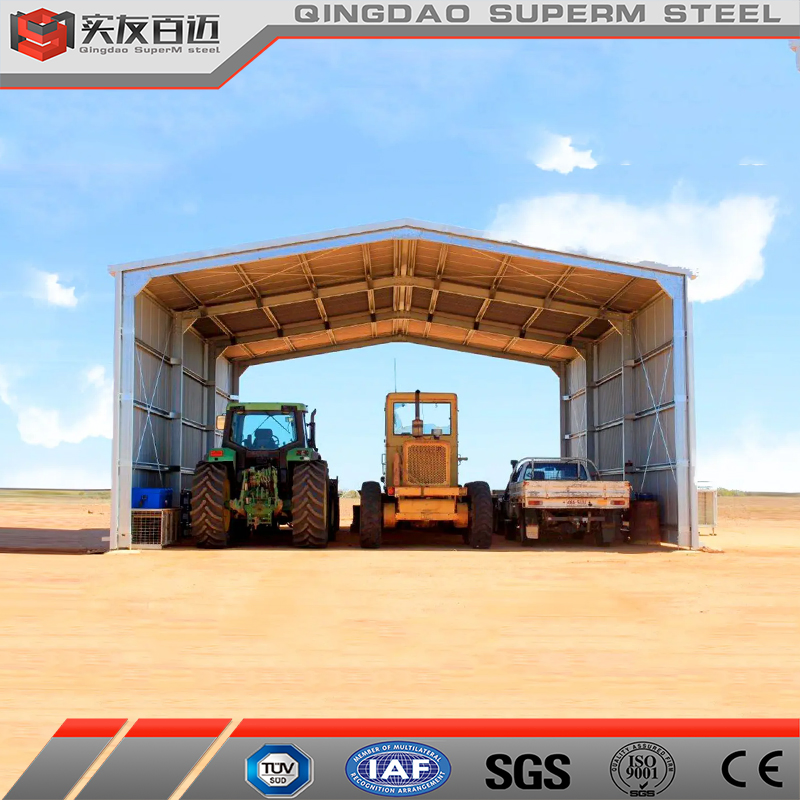 Prefab Light Steel Structure Hay Storage Shed Pre-Engineered Metal Building Material Kits