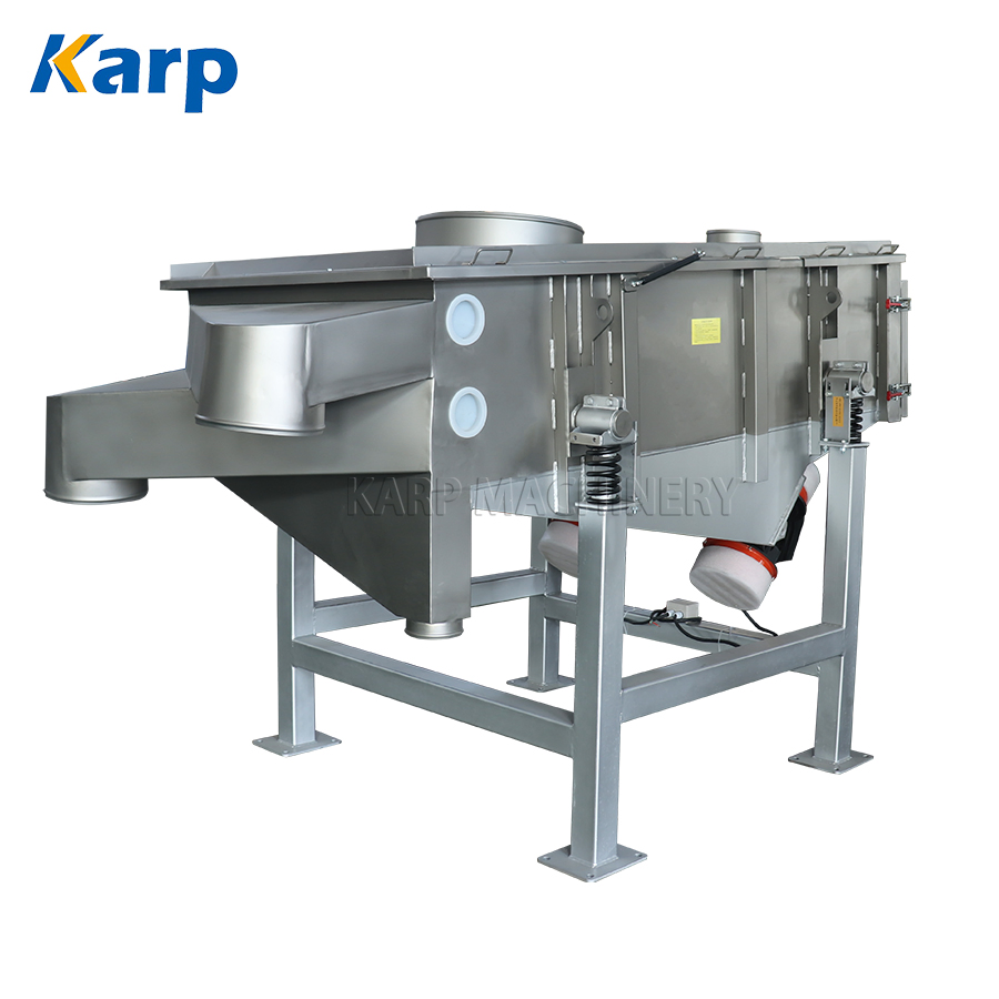 Powder Vibration Screen Feed Additives Linear Vibrating Sieving Sifter