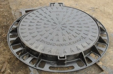 Solid Top D400 Round Iron Manhole Cover