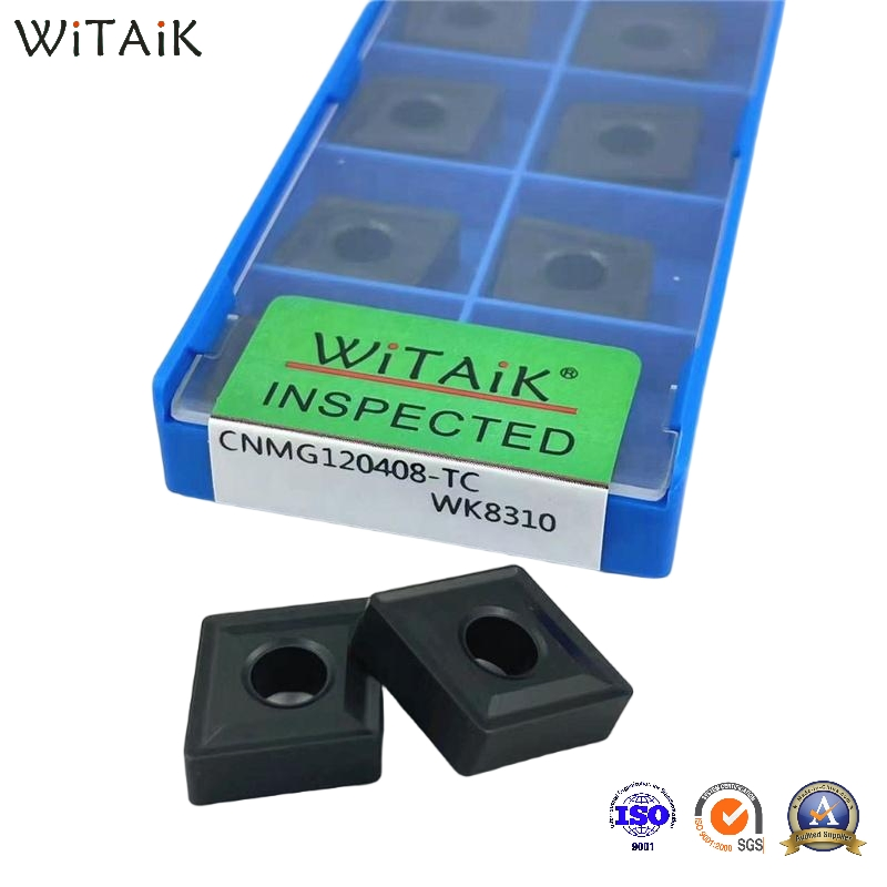 Inserimento in metallo duro CNC Witaik per tornitura/fresatura/filettatura/scanalatura/foratura utensile in metallo duro Apmt Rpmt Cnmg Tnmg Wcmx Mgmn Sp utensile da taglio per macchina
