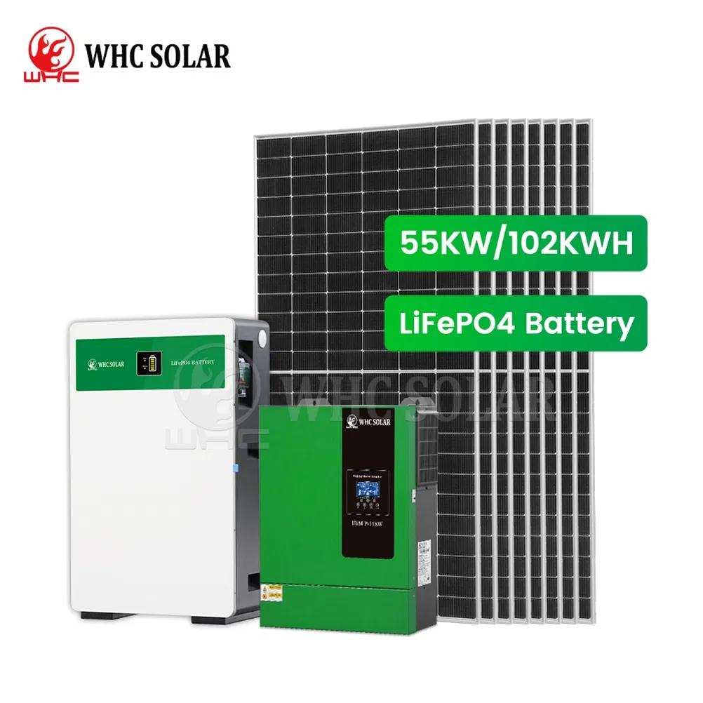 WHC Complete Hybrid Solar Energy System 30KW 50KW 55KW 100KW 150KW for Residential Use