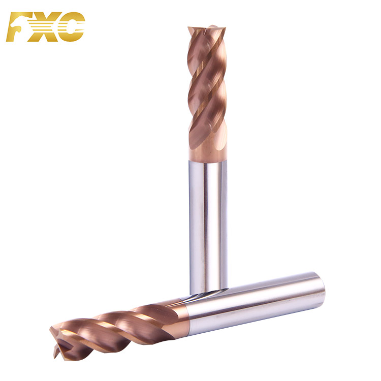CNC Machine HRC55 4 Flutes Solid Carbide U Slot End Mill Milling Cutting Tool