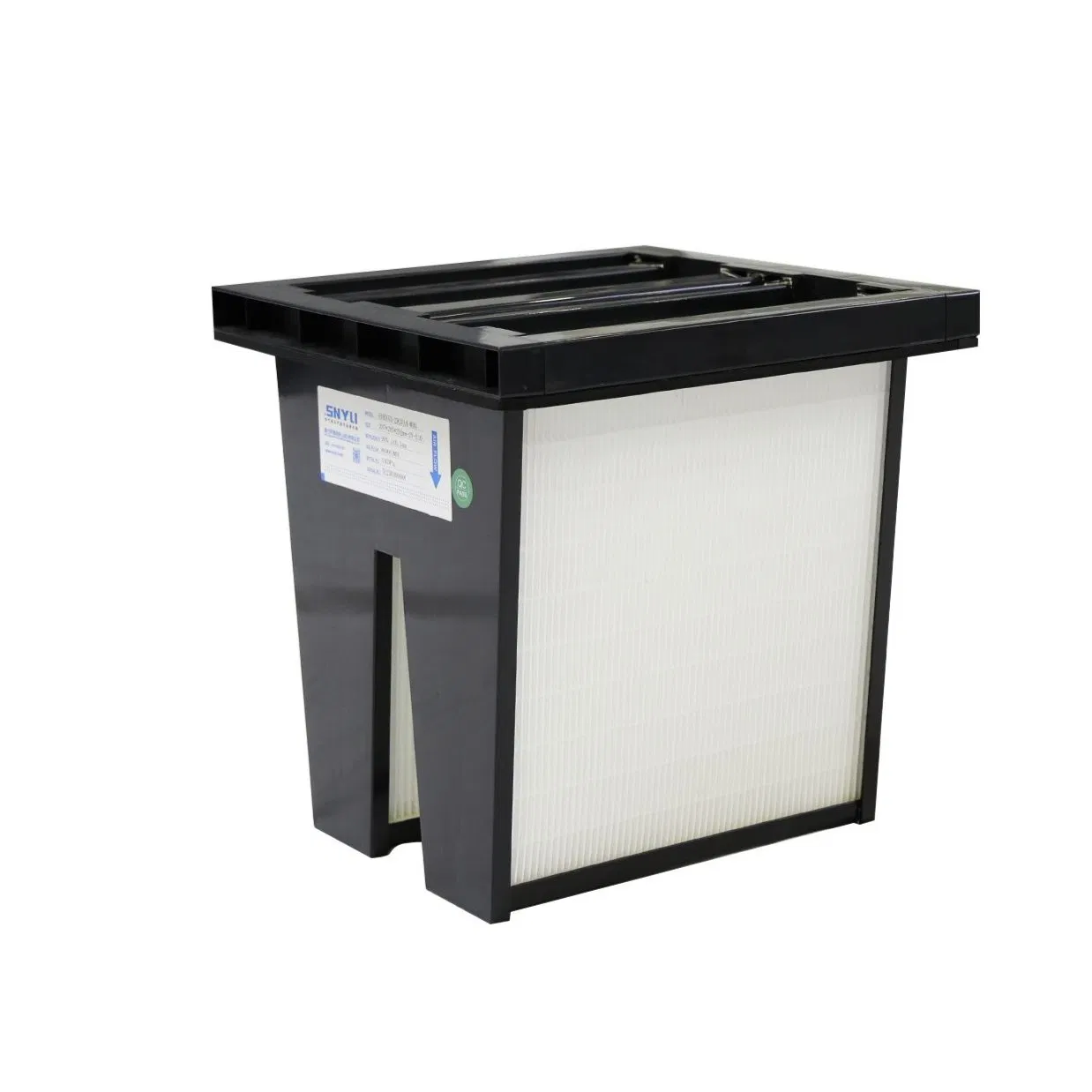 High Dust Holding Capacity Compact 24"X24"X12" Mini Pleat V Bank Air Filter for Desert Conditions HVAC Systems