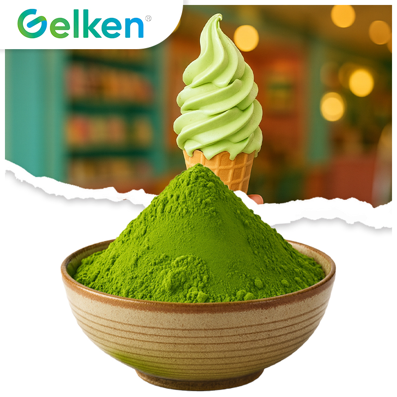 1000 Mesh Lebensmittelqualität Matcha grasiges Aroma samtige Textur für Eiscreme