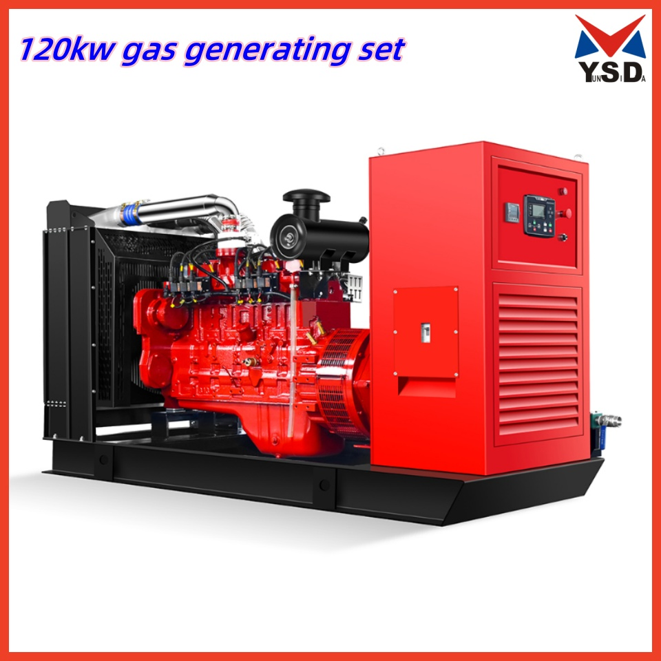 120kw CE Approved AC Three Phase Dual Fuel LNG CNG LPG Methane Gas Piston Power Plant Biomass Biogas Natural Gas Generator Set Power Generating Sets