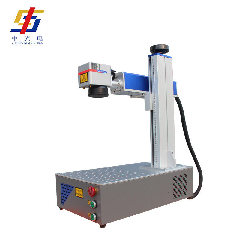 Machine de marquage laser à fibre compacte, portable et de haute précision, max 30 W, pour le métal
