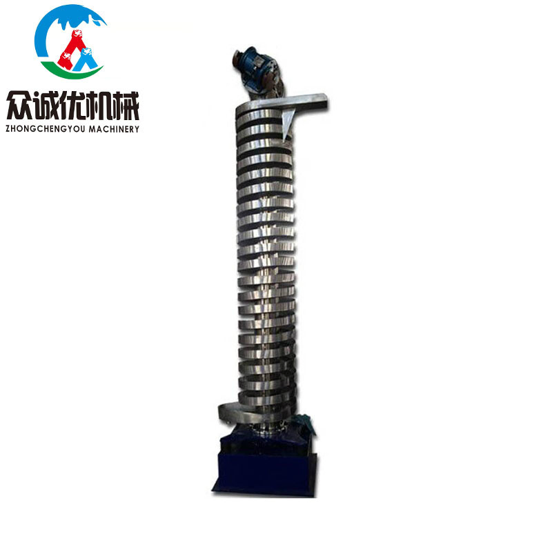 Elevatore a spirale vibrante in acciaio inossidabile, alimentatore a spirale, trasportatore a coclea, trasportatore vibrante verticale per sabbia di quarzo silicea, polvere alimentare, particelle