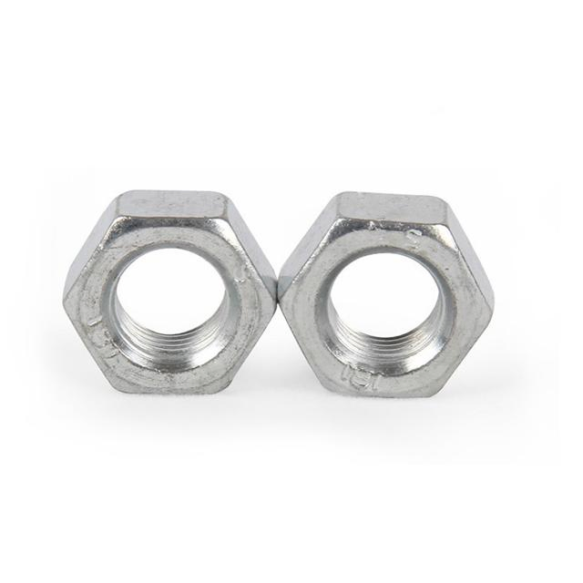 Custom High Accurate DIN 934 Galvanized Steel Thin Hex Nuts