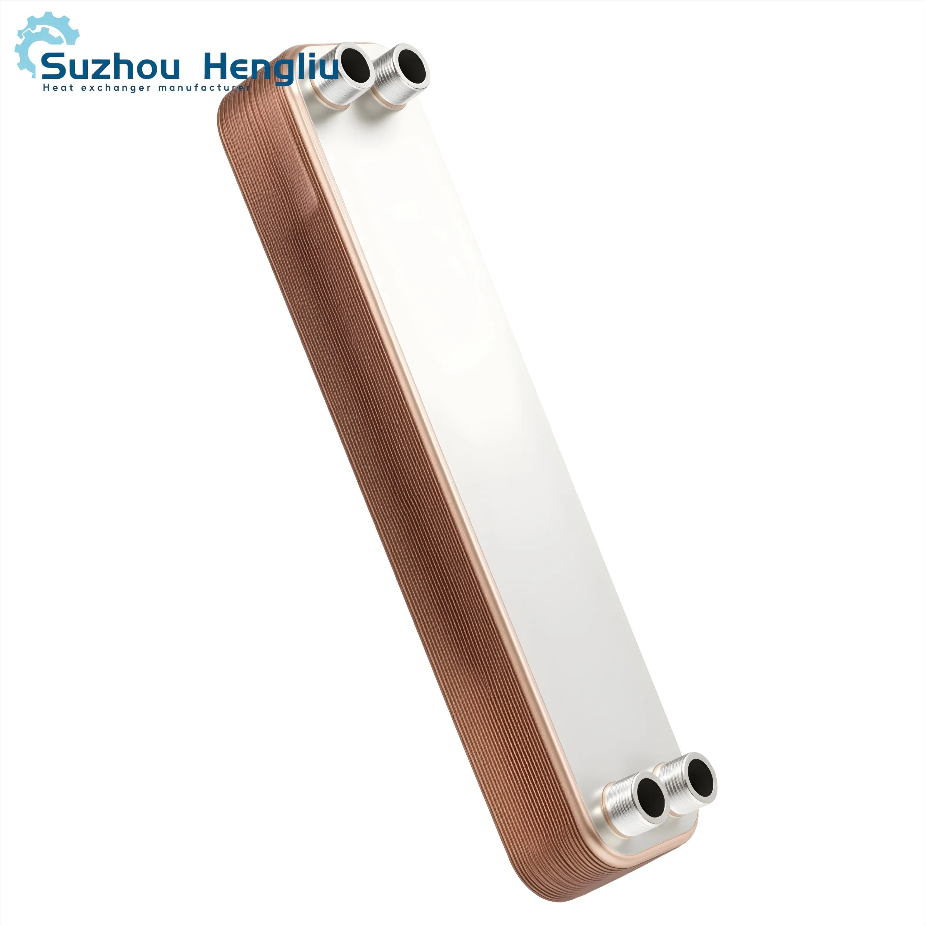 Scambiatore di calore a piastre brasate in rame CE per condensatore, evaporatore, raffreddatore, HVAC, chiller, caldaia, pompa di calore