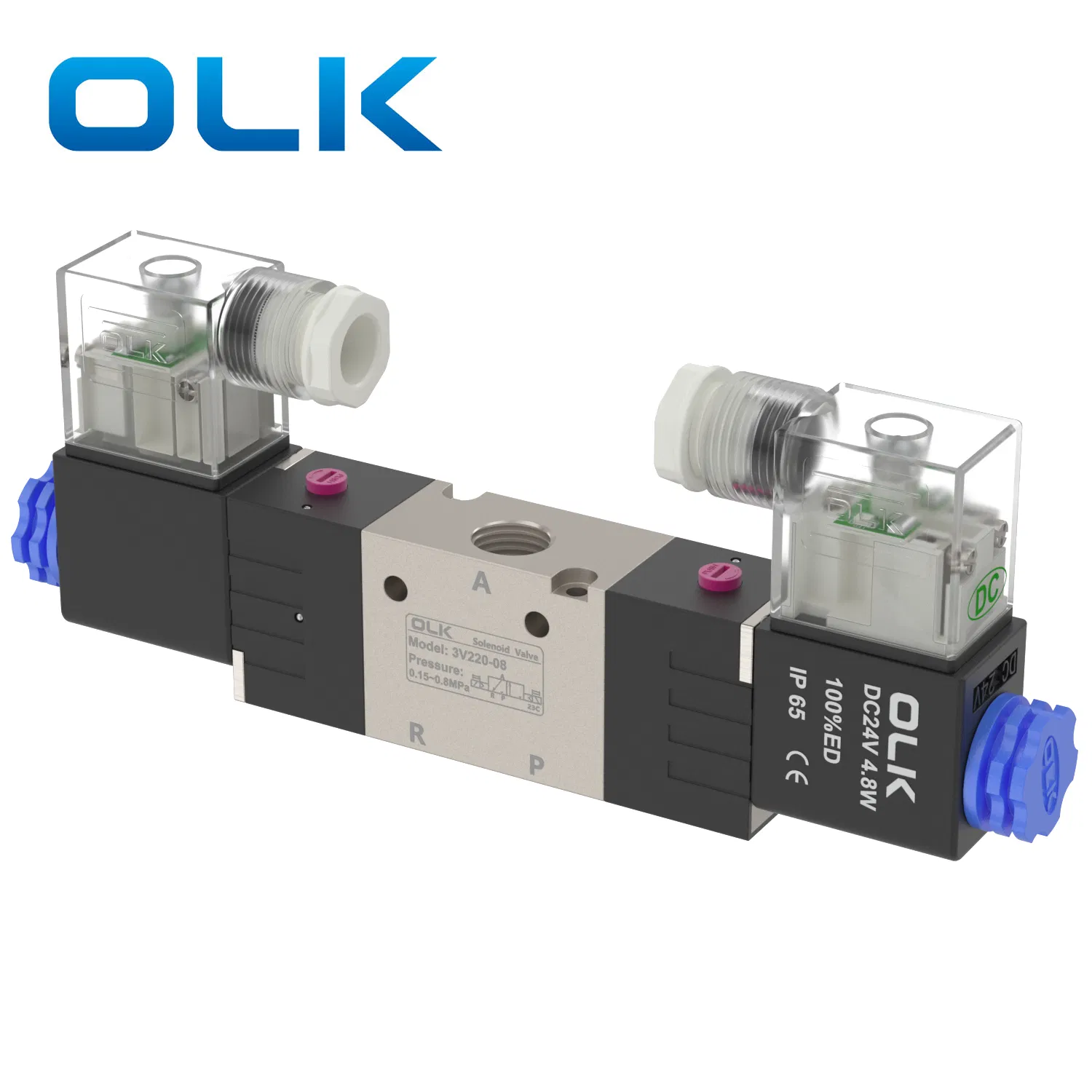 Valvola di controllo solenoide pneumatica a 3 vie di alta qualità serie 3V con certificazione CE