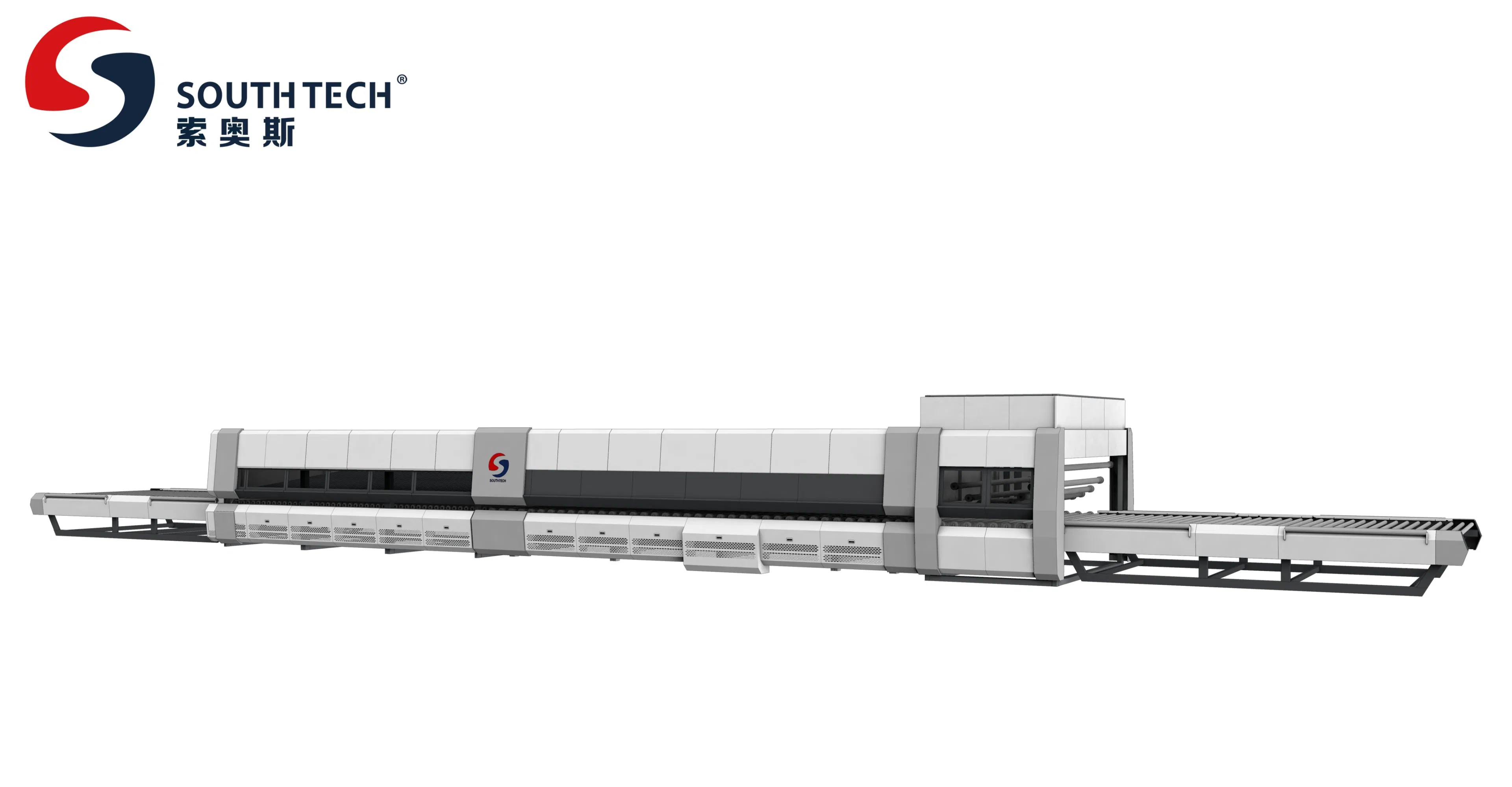 Southtech Energy Saving Zero Wind Mark Flat and Cross Bending Forming Glass Processing Machinery with New Generation Vortech Convection (NTPWG-V Series)