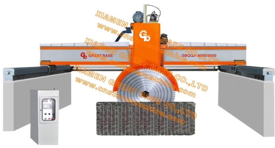 GBQQJ-3000B Brückenbauart Hydraulische Auf- und Ab-Mehrscheiben-Schneidemaschine