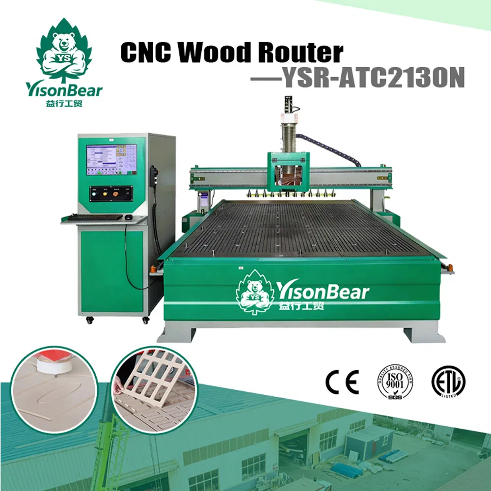 3D Four-Head Woodworking CNC Router for Wood, MDF Cutting, Furniture, Cabinet and Door Carving