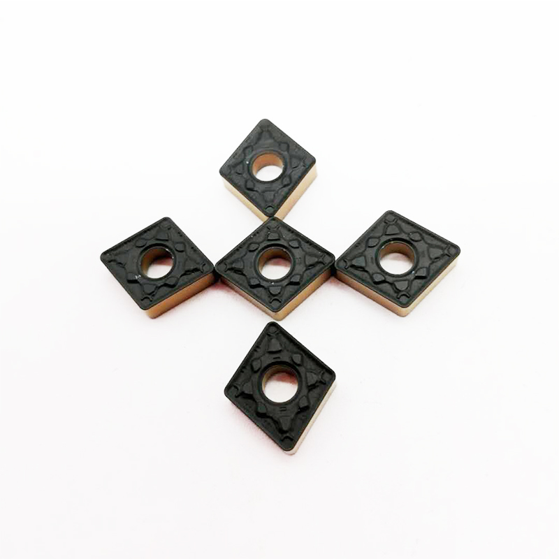 Double Color Cemented Carbide Cutting Tools CNMG090308 Inserts