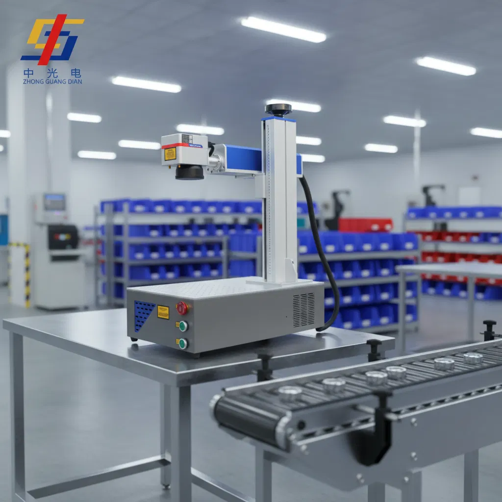 20W Max Efficiency Fiber Laser Engraver for Metal Easy Operation