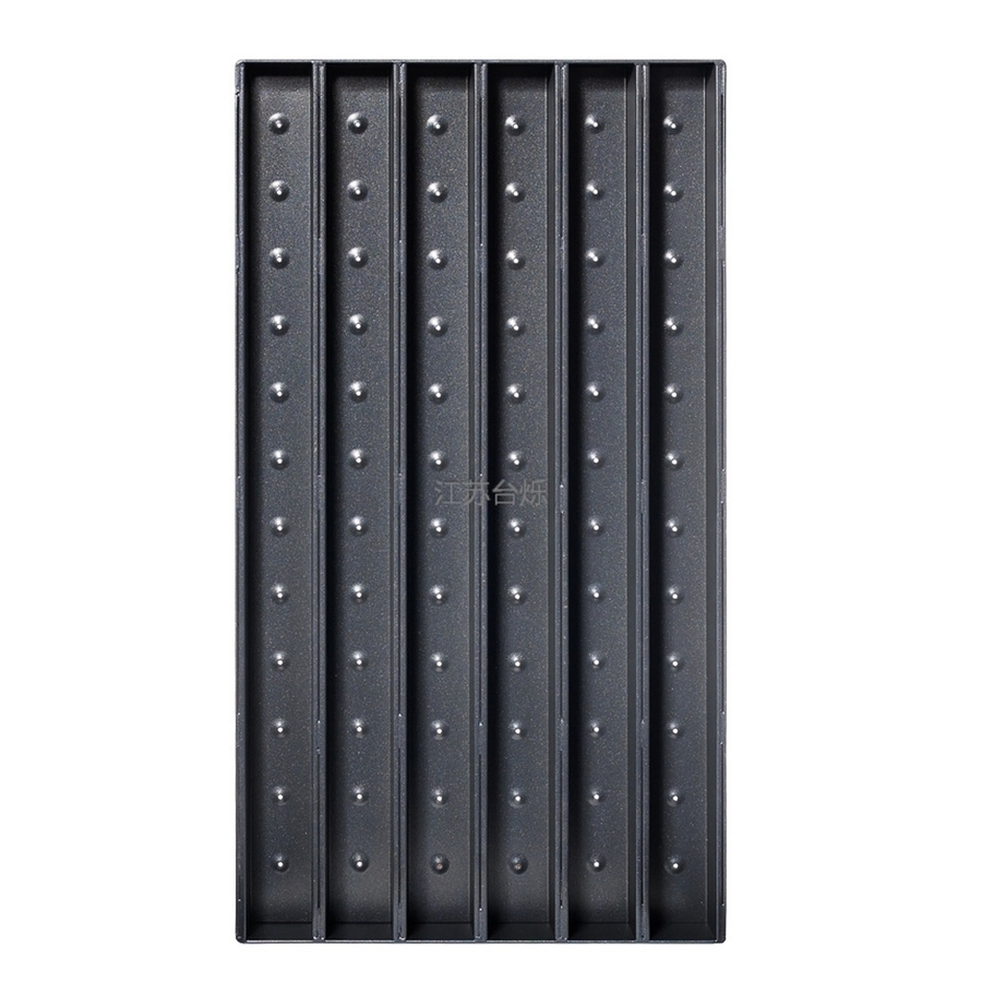 6 Slot Non-Stick Aluminum Alloy Baguette Baking Pan for Bakeries