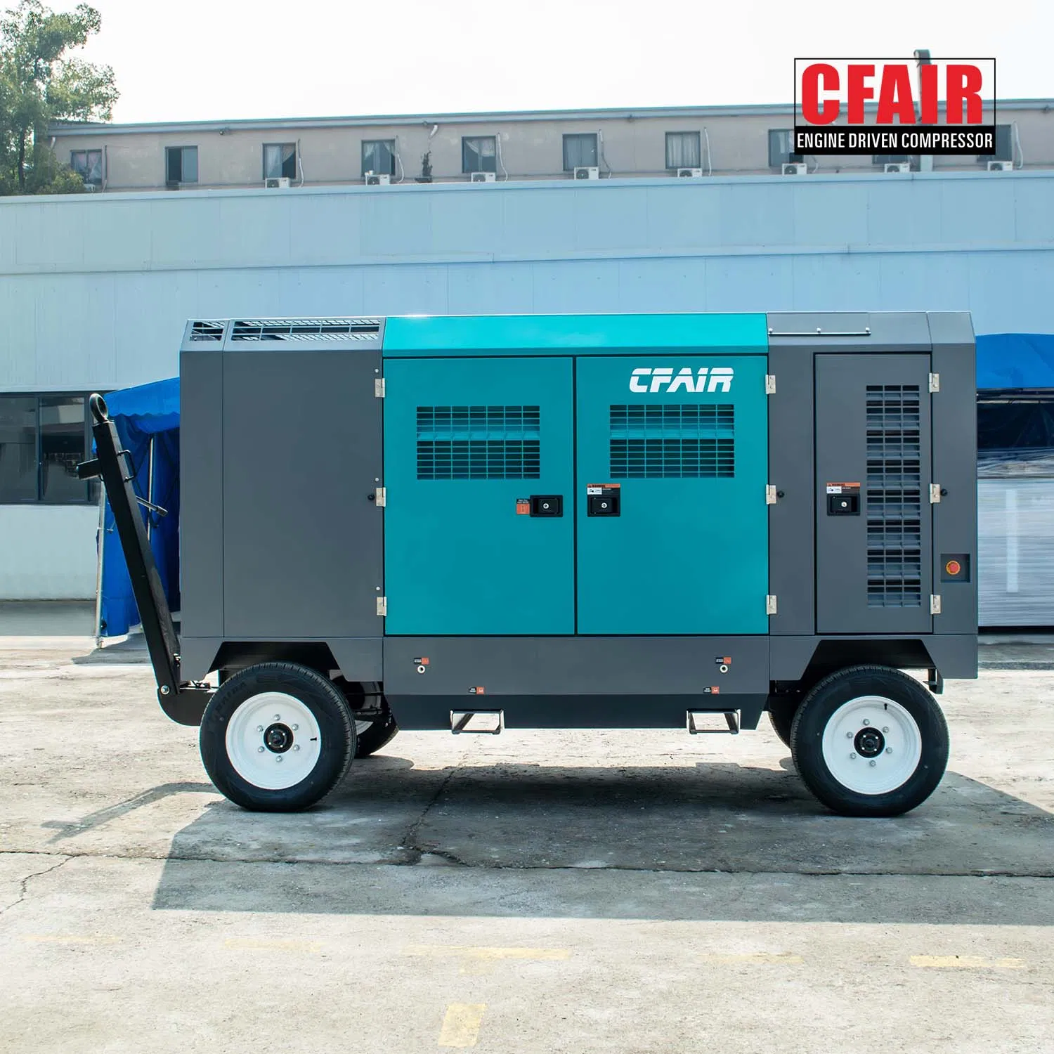 750 Cfm 10.5 Bar High Pressure Diesel Screw Air Compressor